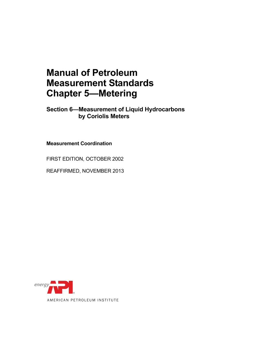 API MPMS Chapter 5.6 (R2013) pdf