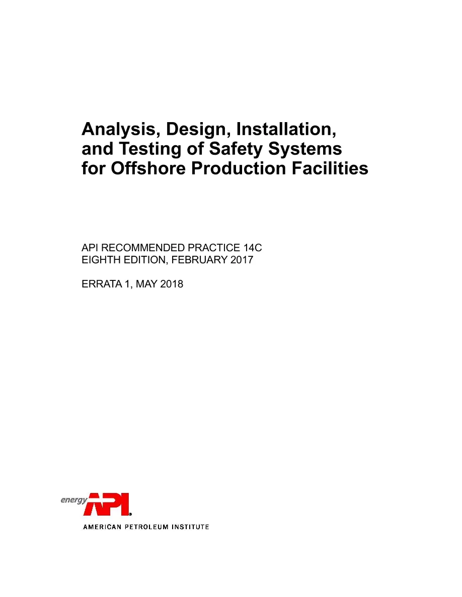 API RP 14C pdf