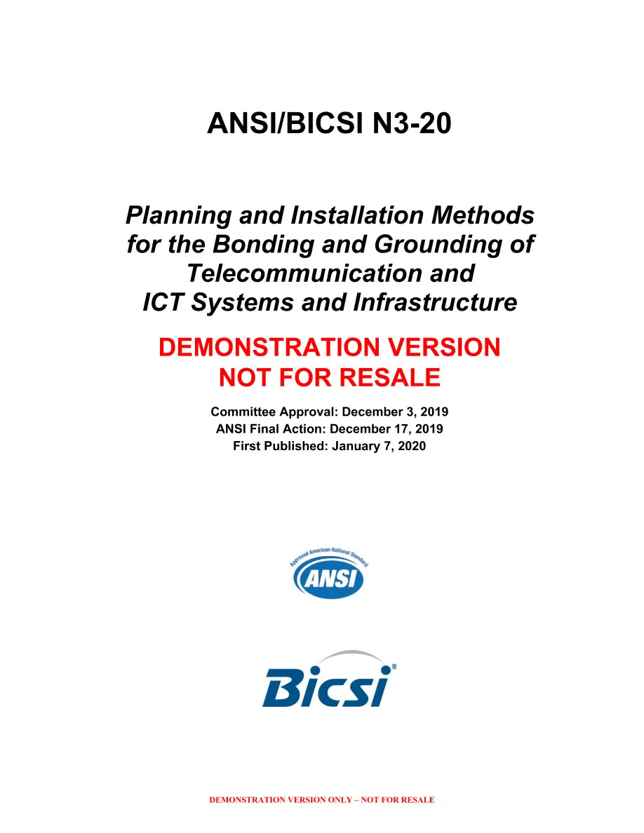 BICSI N3-2020 pdf