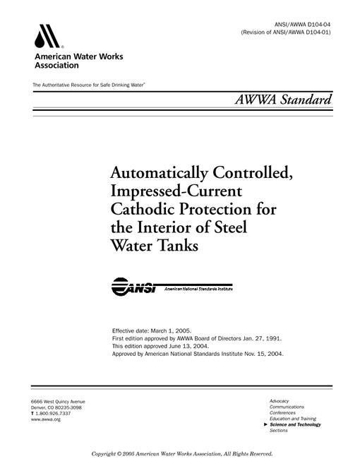 AWWA D104-04 pdf