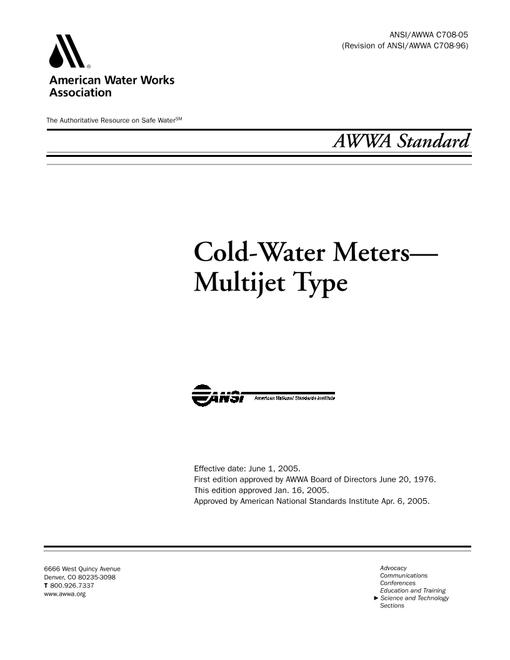 AWWA C708-05 pdf