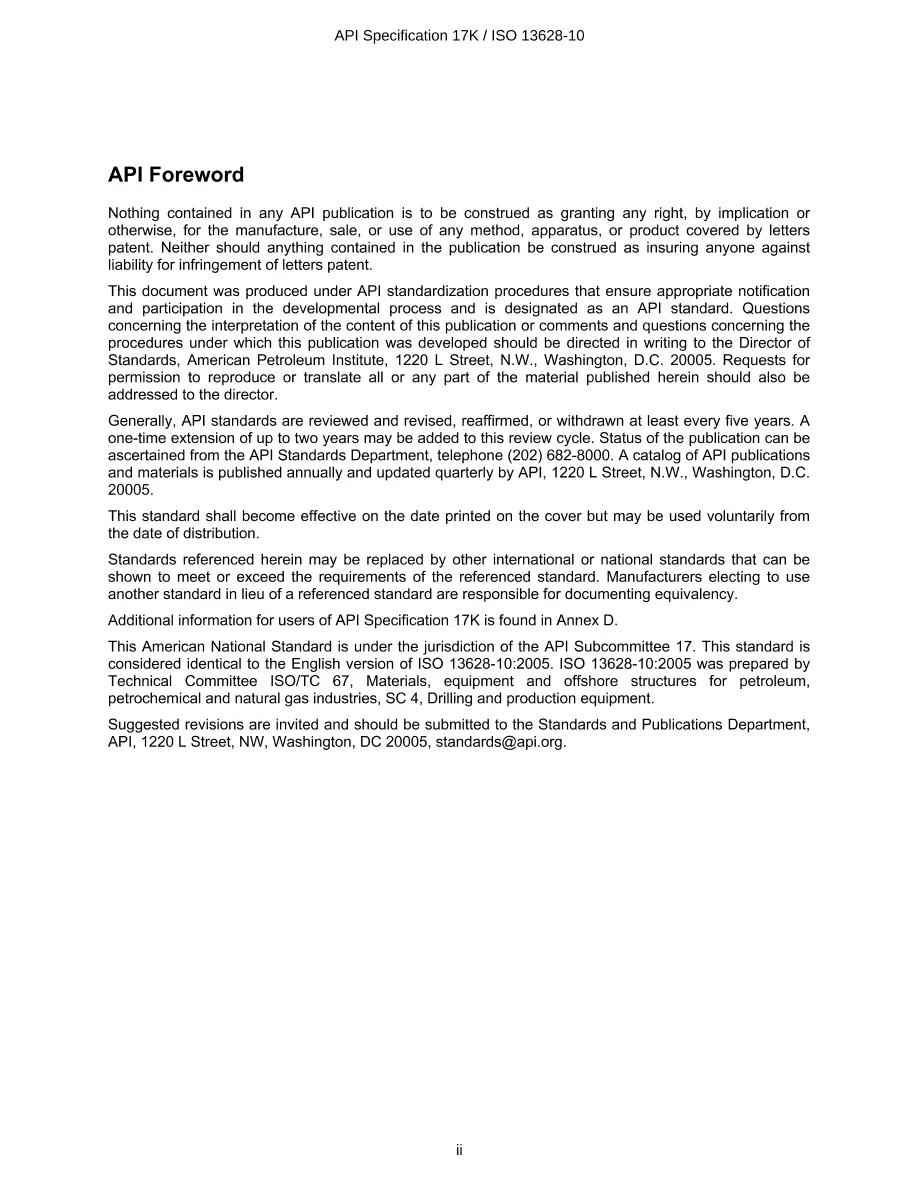 API Spec 17K (R2016) pdf