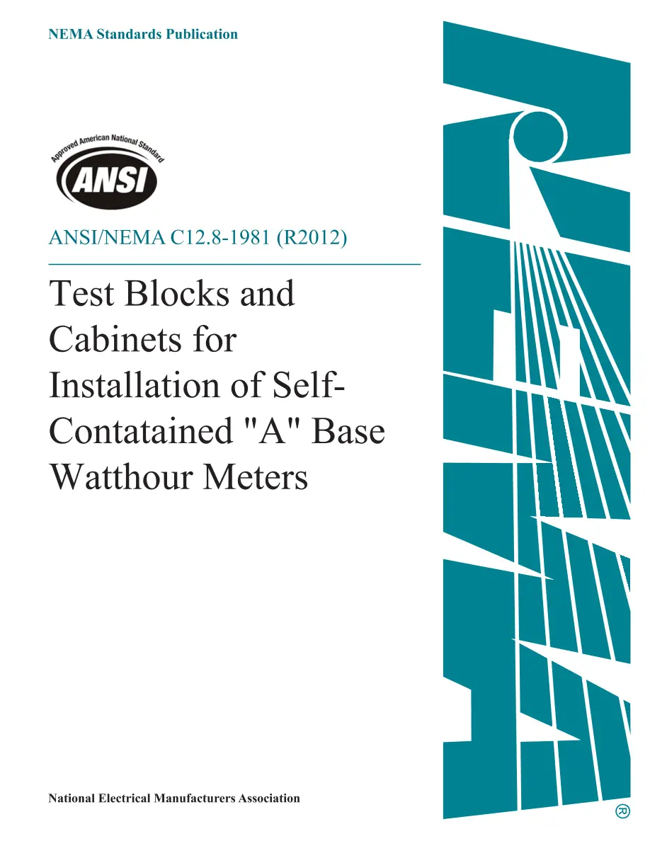 ANSI C12.8-1981 (R2002, R2012, R2021) pdf