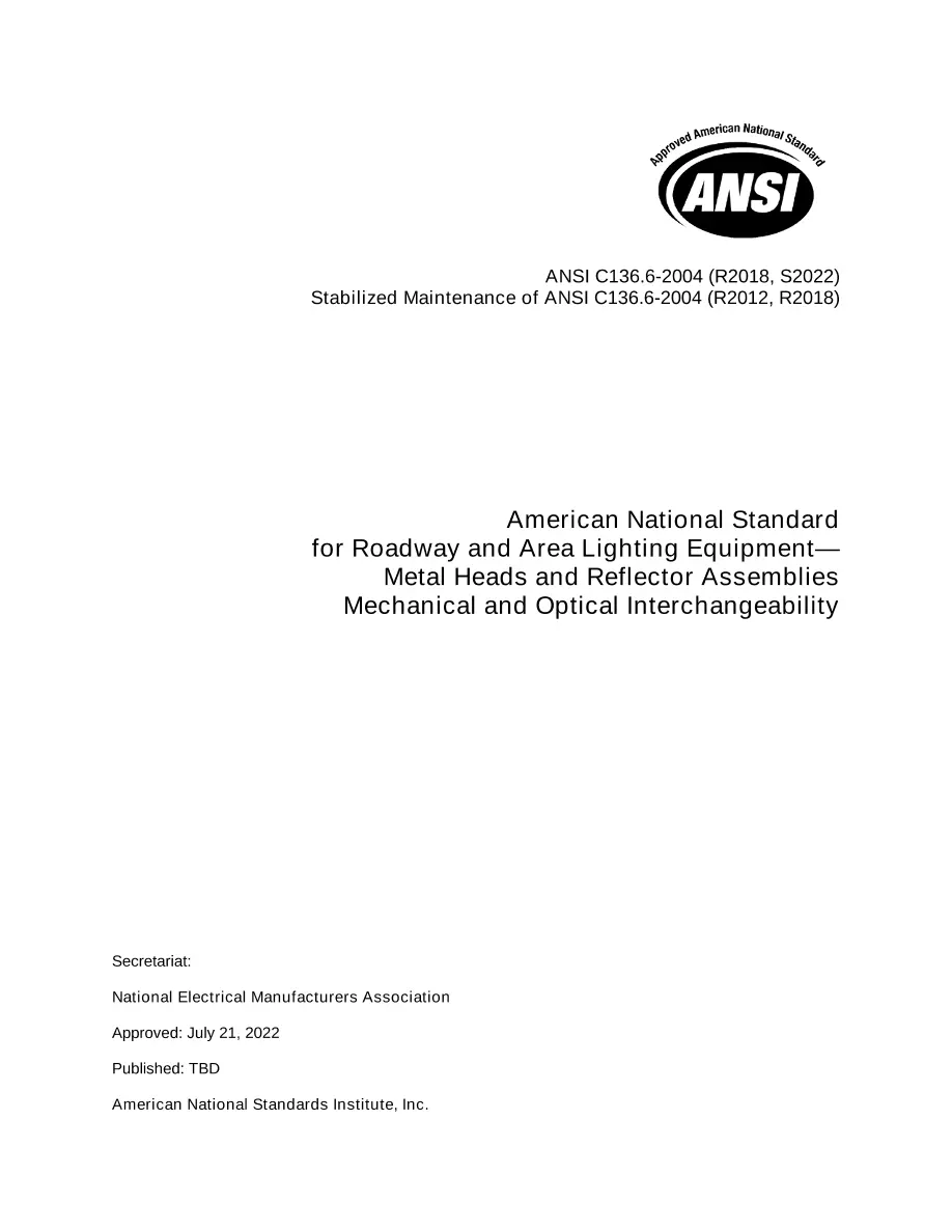 ANSI C136.6-2004 (R2012, R2018, S2022) pdf