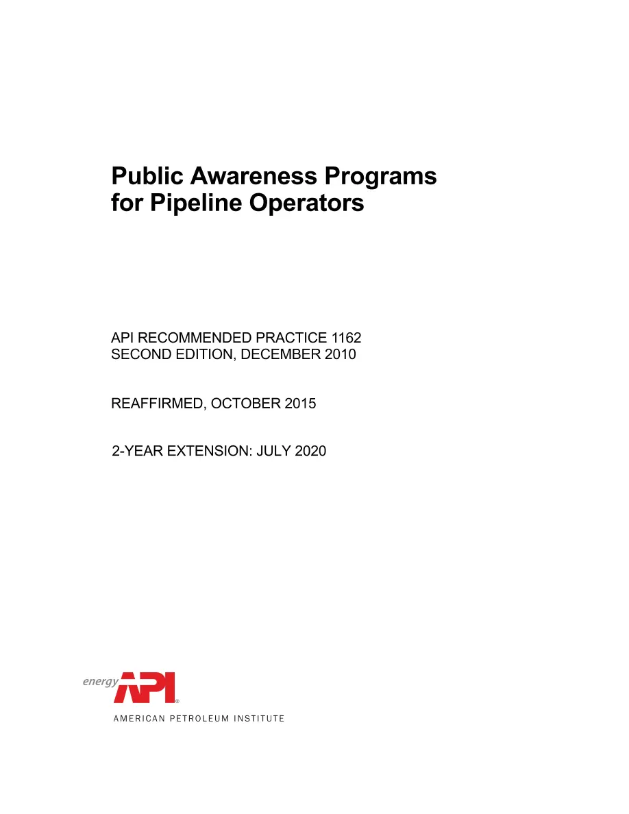 API RP 1162 (R2015) pdf