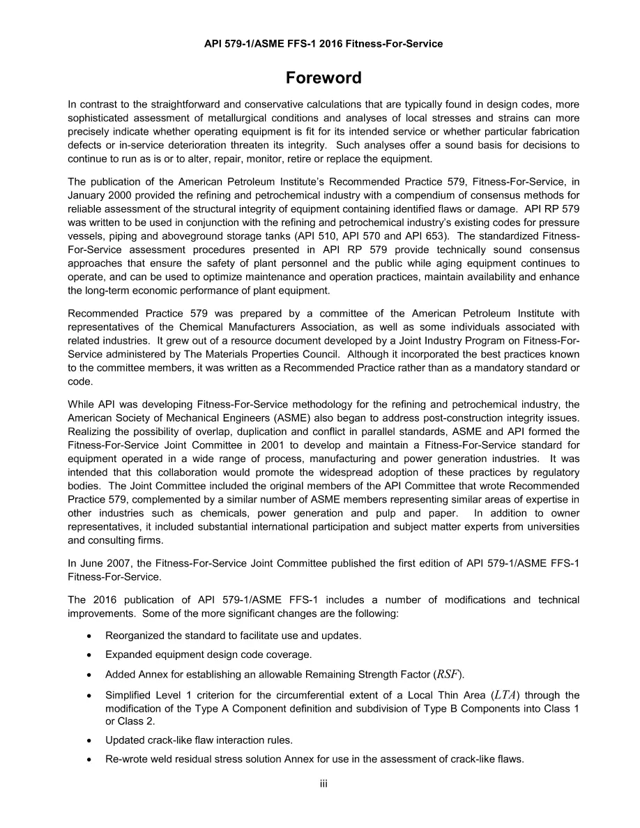 API RP 579-1 / ASME FFS-1 pdf