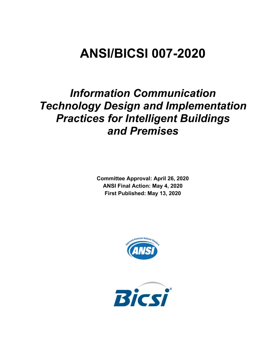 BICSI 007-2020 pdf