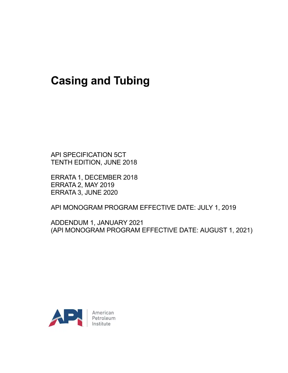 API Spec 5CT pdf