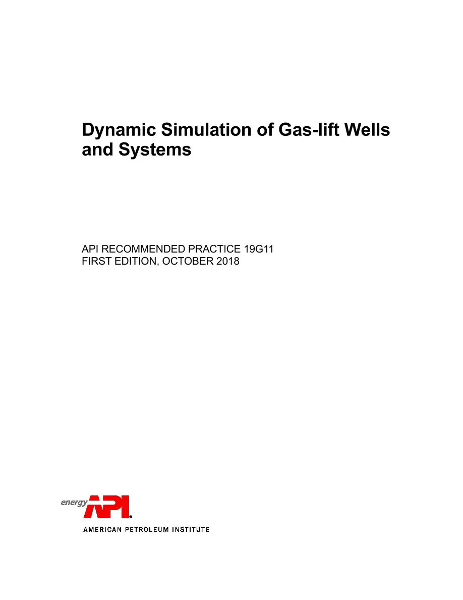 API RP 19G11 pdf