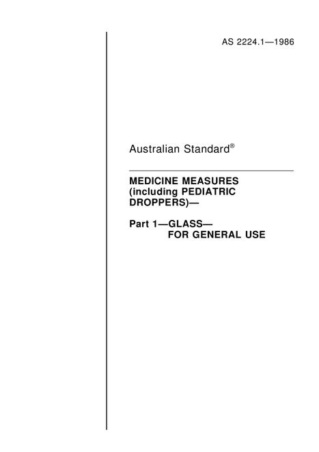 AS 2224.1-1986 pdf