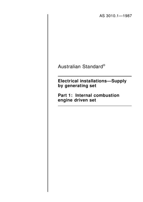 AS 3010.1-1987 pdf