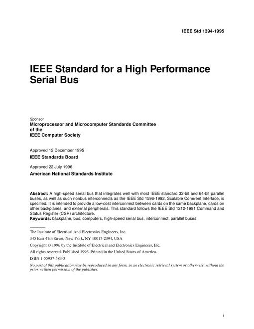 IEEE 1394-1995 pdf