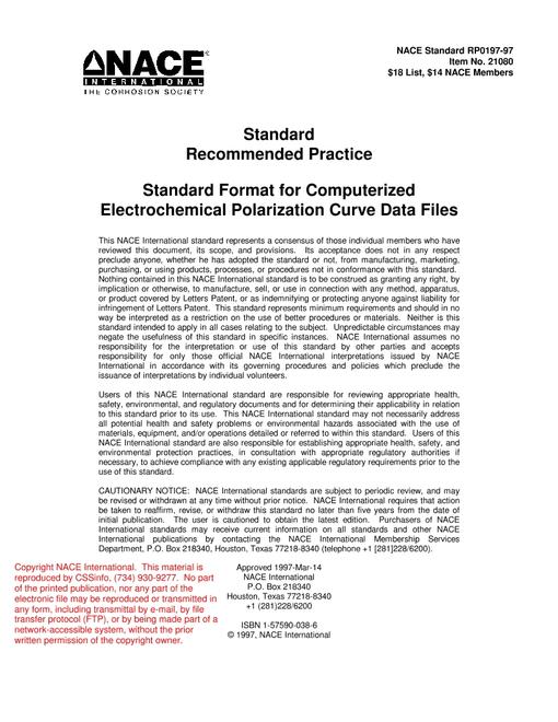 NACE RP0197-97 pdf