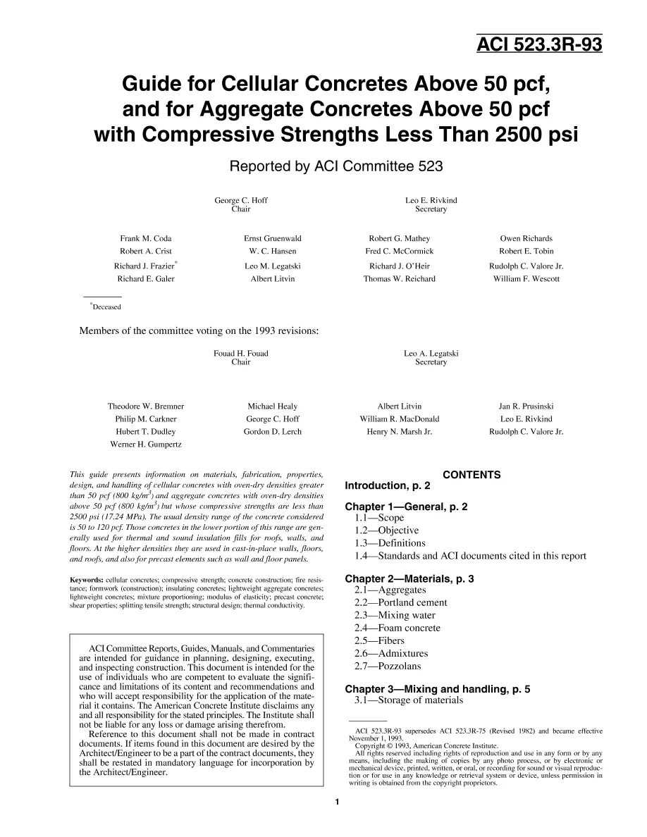 ACI 523.3R-93 pdf