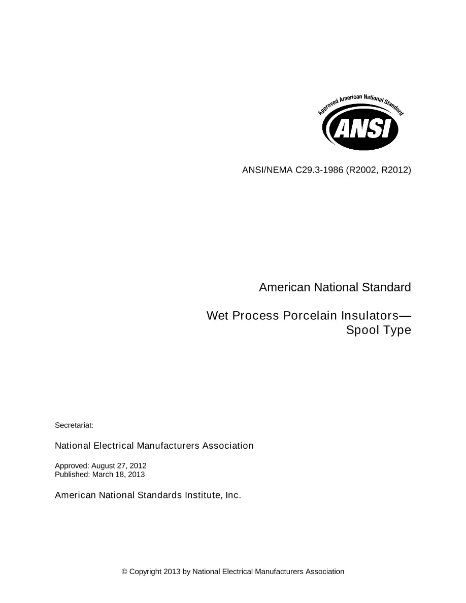 ANSI C29.3-1986 (R2002, R2012) pdf