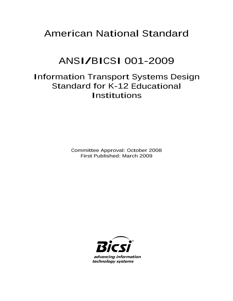 BICSI 001-2009 pdf