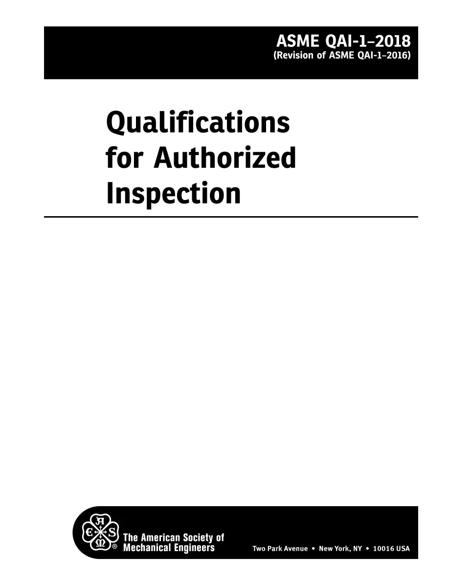 ASME QAI-1-2018 pdf