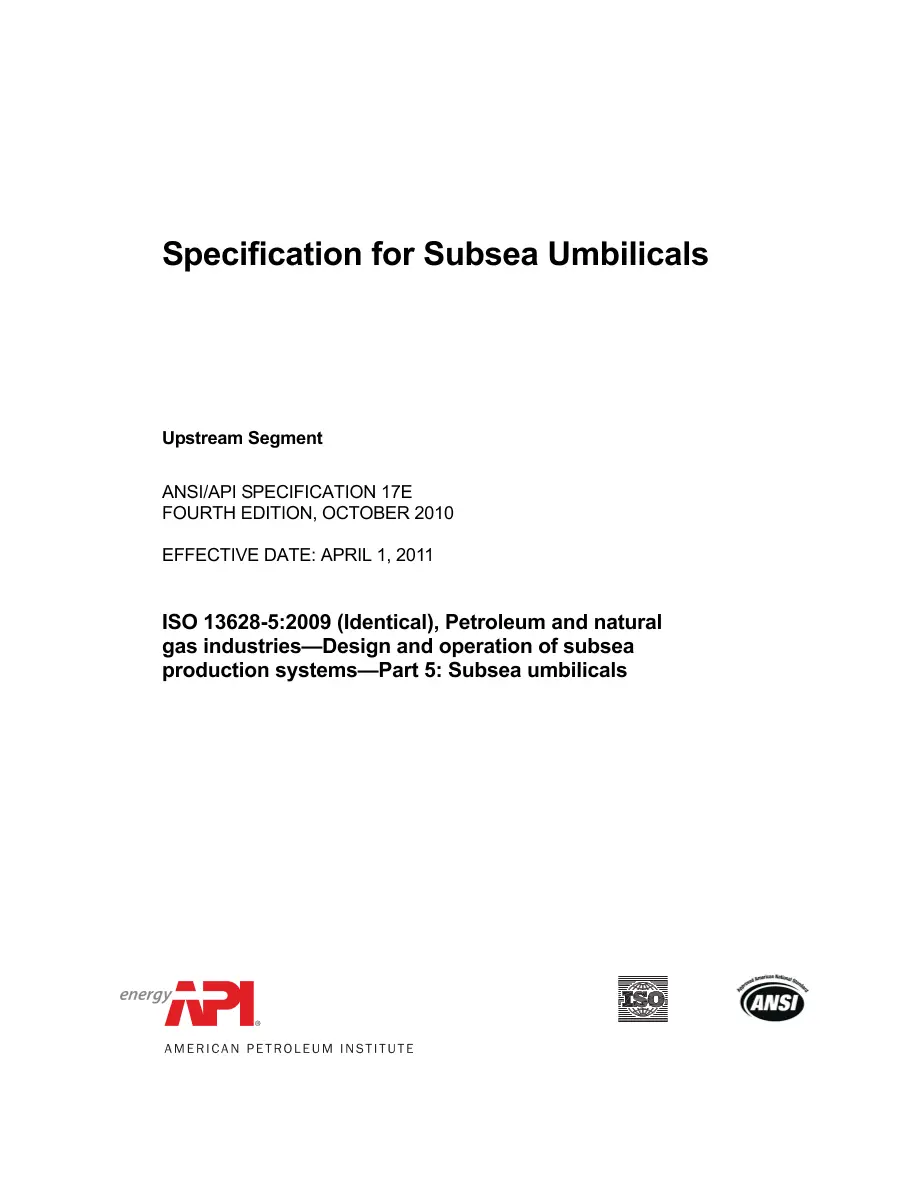 API Spec 17E pdf