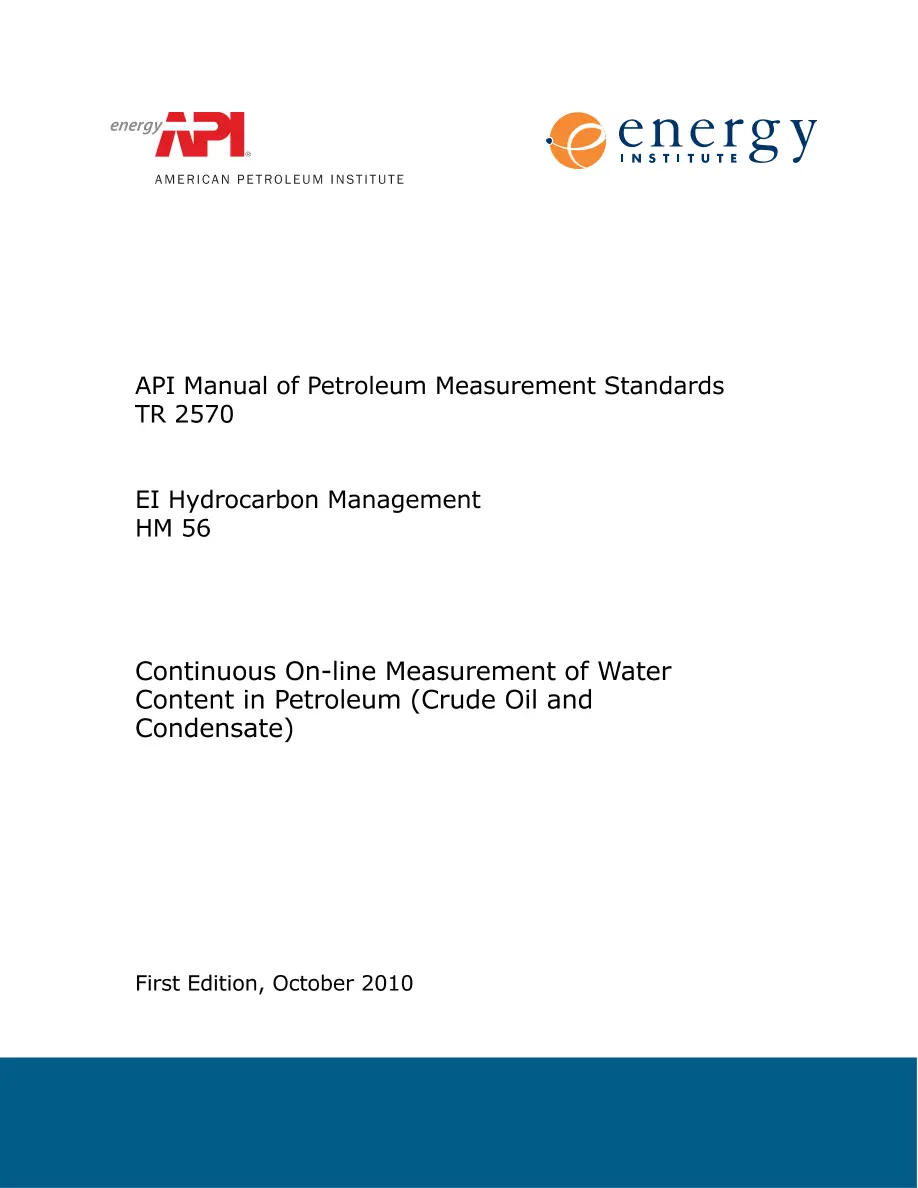 API TR 2570:2010 pdf