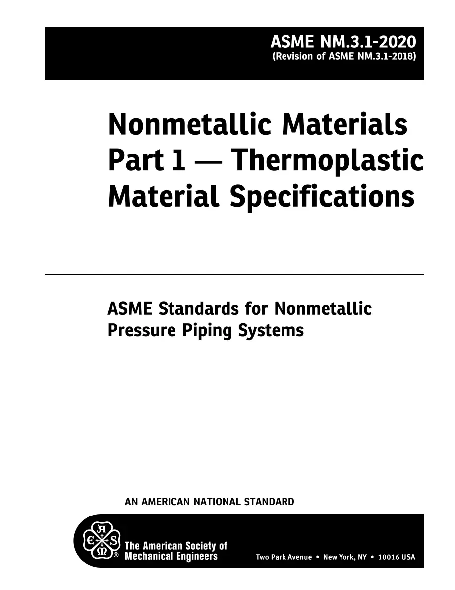 ASME NM.3.1-2020 pdf