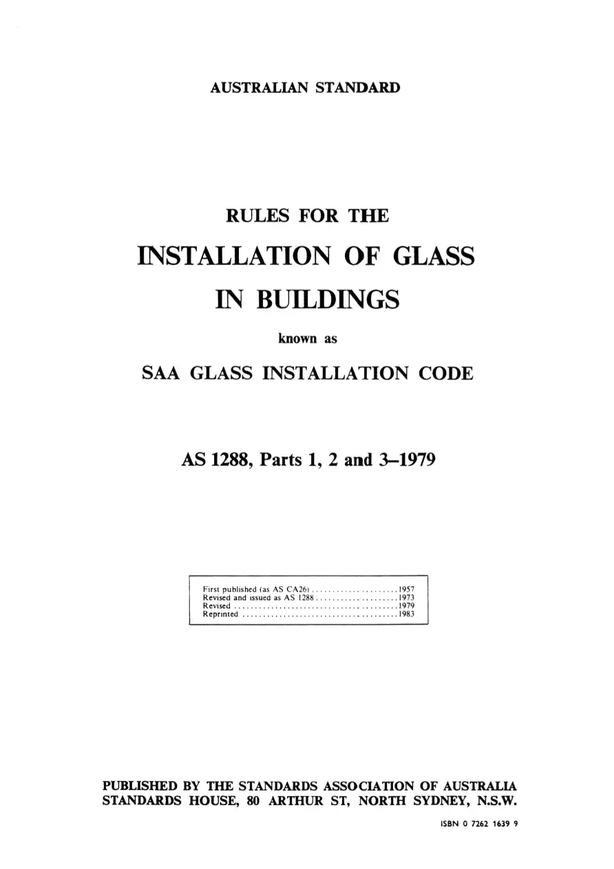 AS 1288.1-1979 pdf