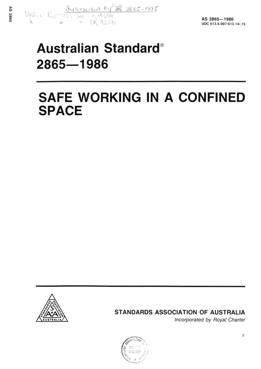 AS 2865-1986 pdf