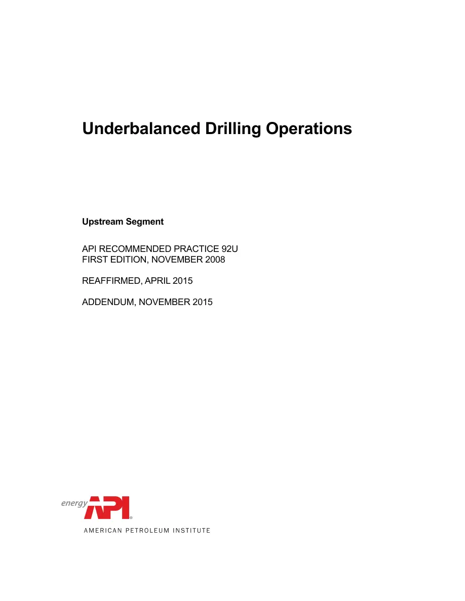 API RP 92U (R2013) pdf