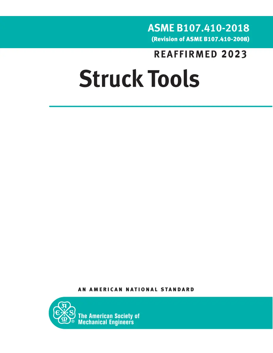 ASME B107.410-2018 (R2023) pdf