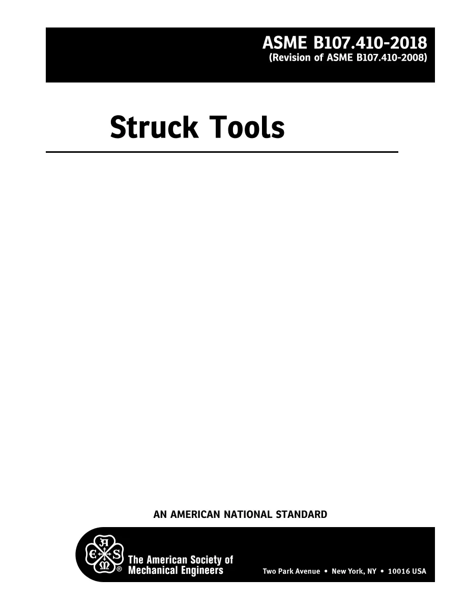 ASME B107.410-2018 (R2023) pdf