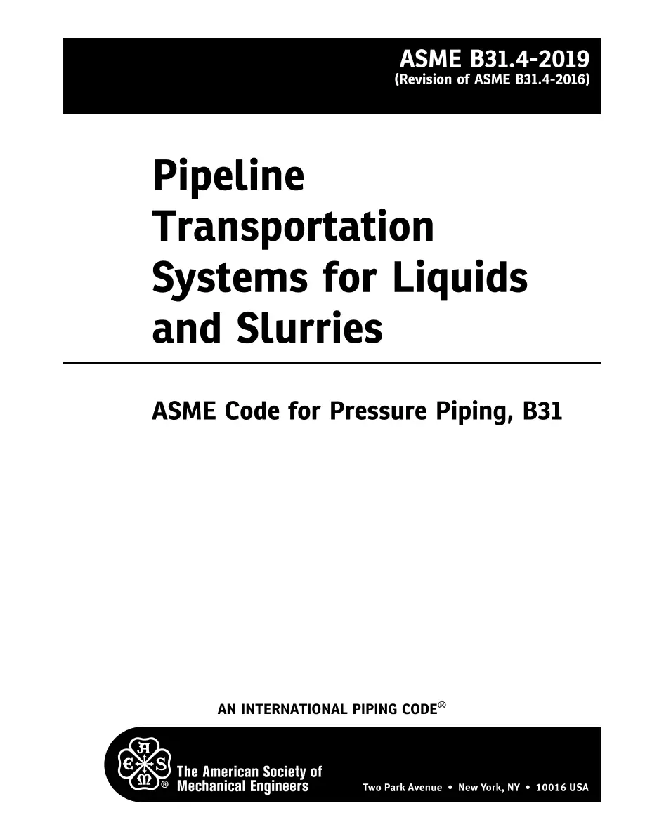 ASME B31.4-2019 pdf