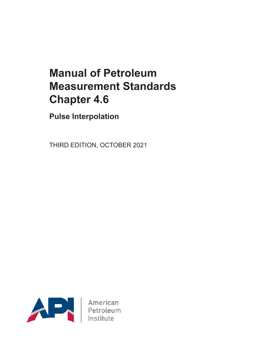 API MPMS Chapter 4.6 pdf