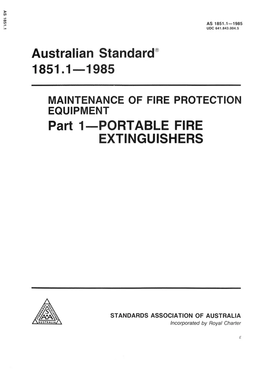 AS 1851.1-1985 pdf