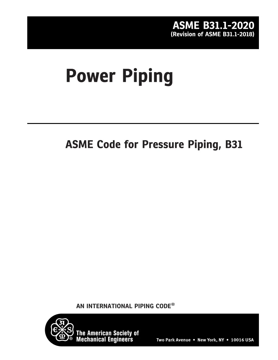 ASME B31.1-2020 pdf