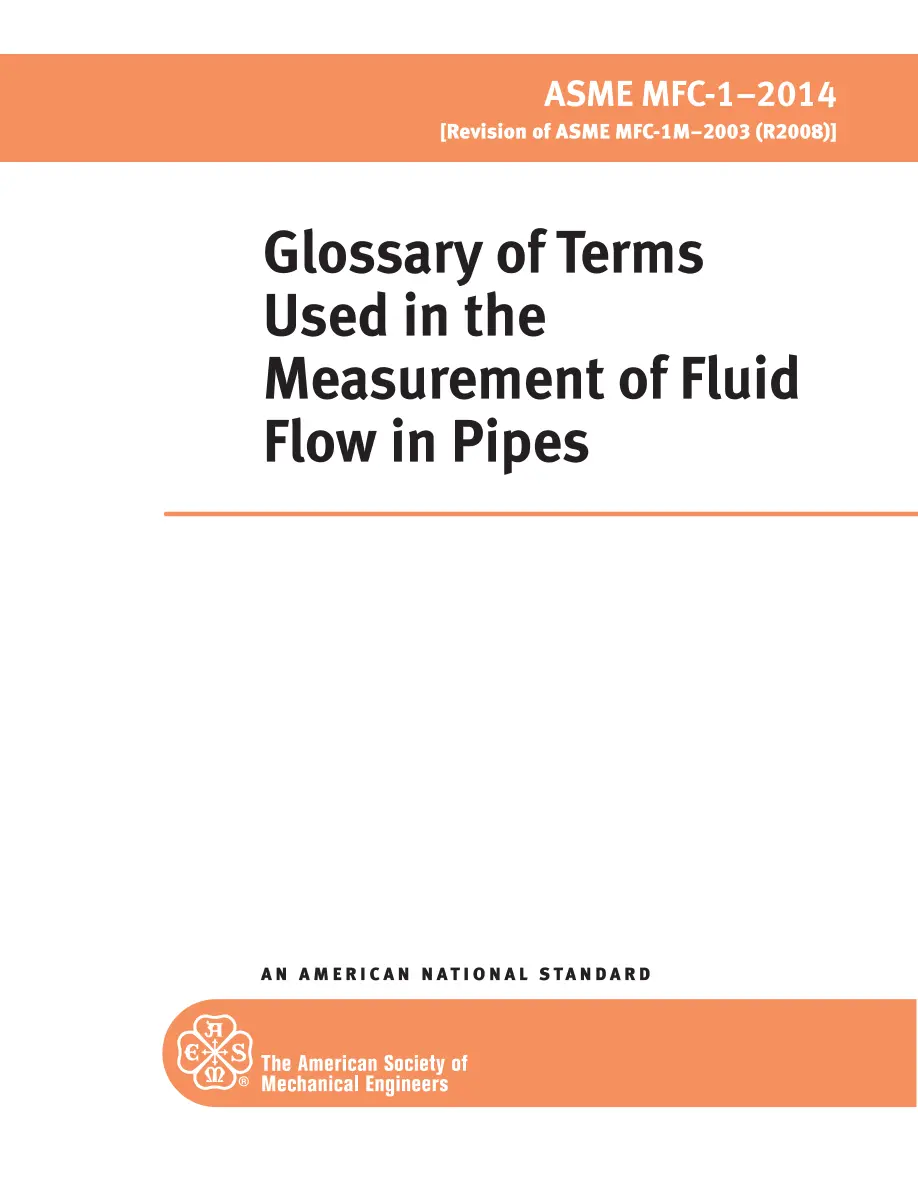 ASME MFC-1-2014 pdf