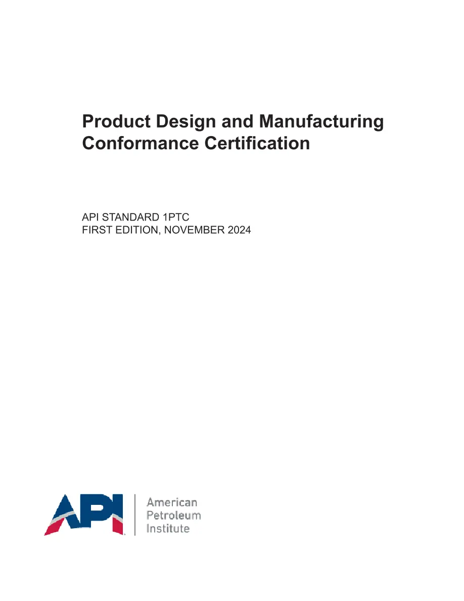 API Std 1PTC pdf