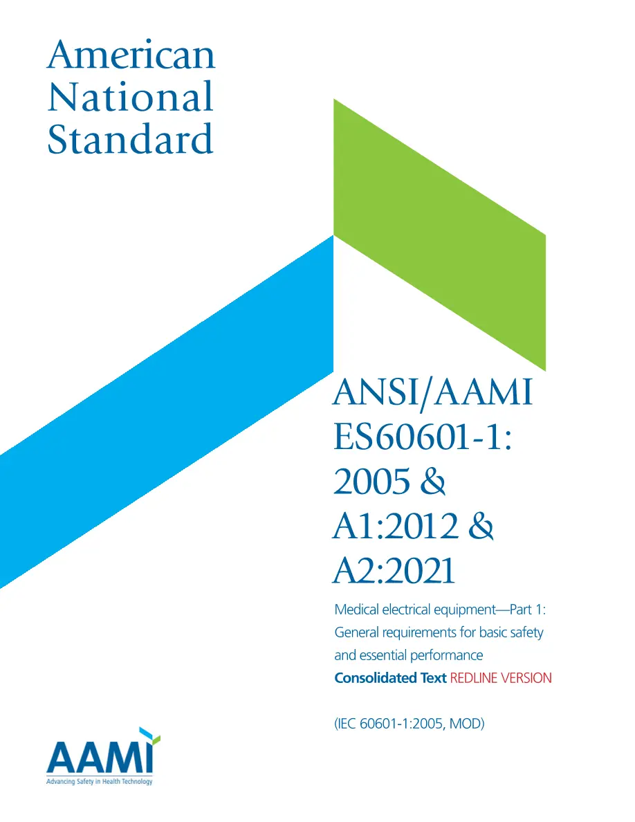 AAMI ES60601-1: 2005 & A1:2012 & A2:2021 pdf