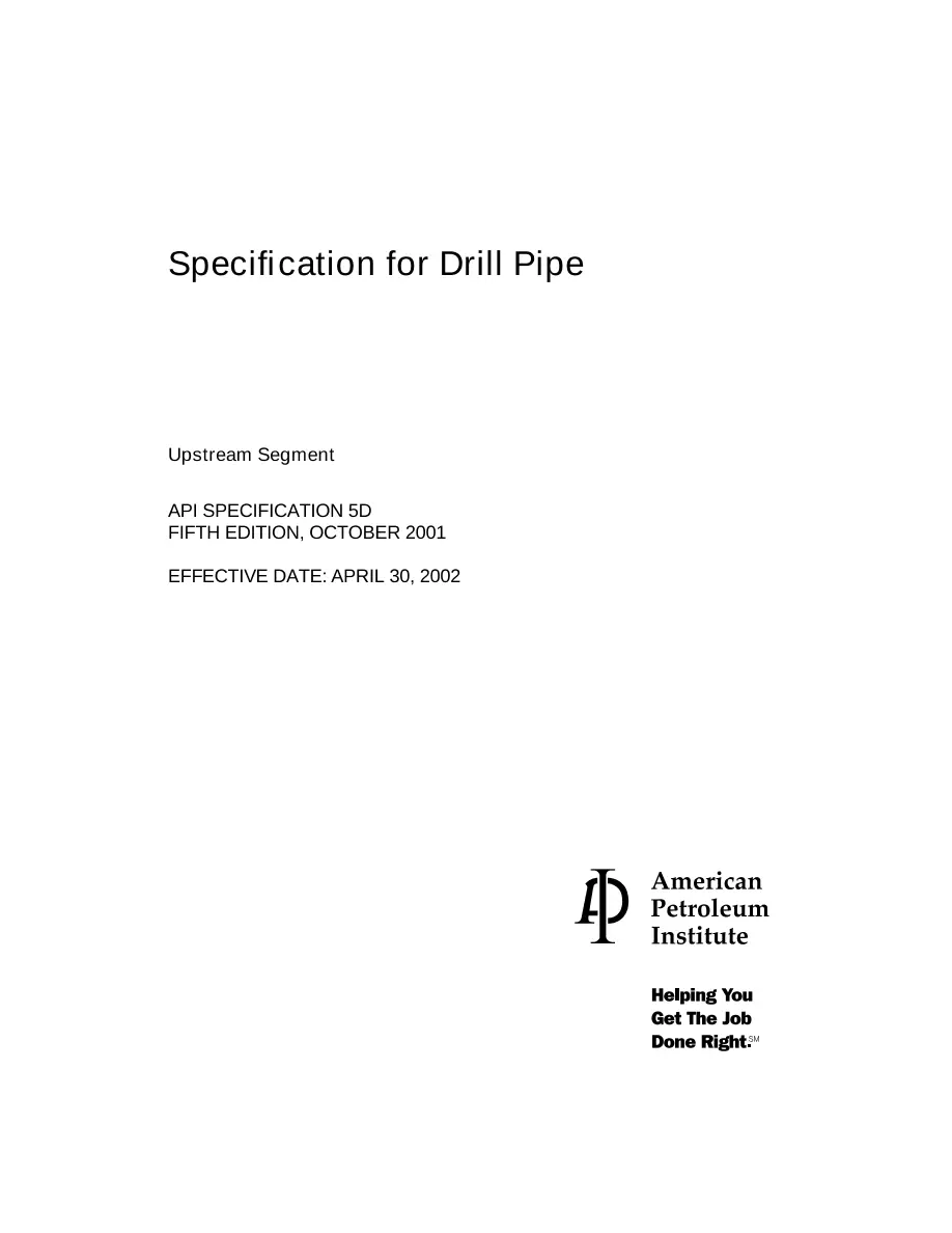 API Spec 5D pdf