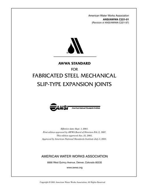 AWWA C221-01 pdf