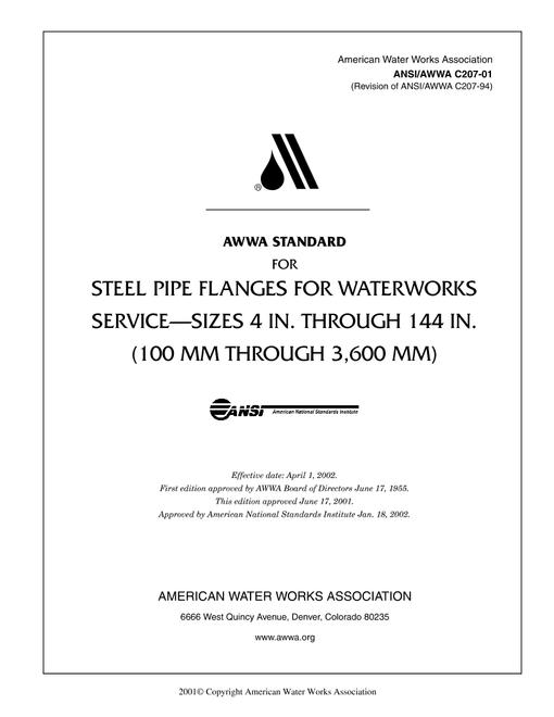 AWWA C207-01 pdf