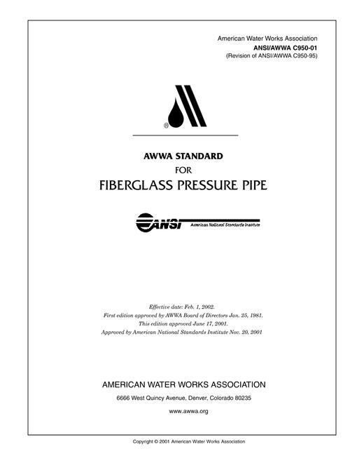 AWWA C950-01 pdf