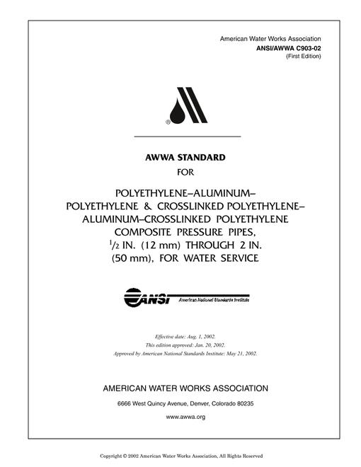 AWWA C903-02 pdf