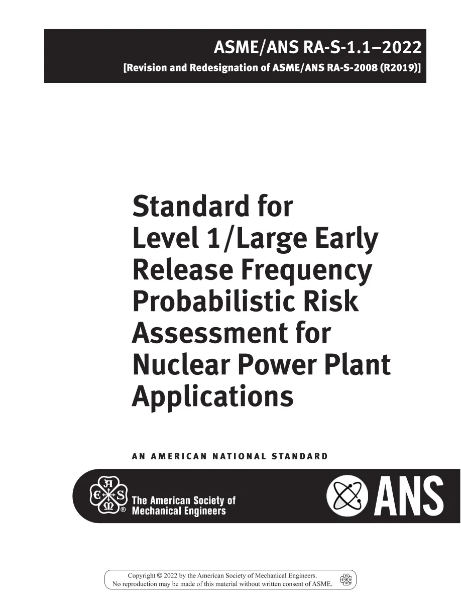 ASME ANS RA-S-1.1-2022 pdf