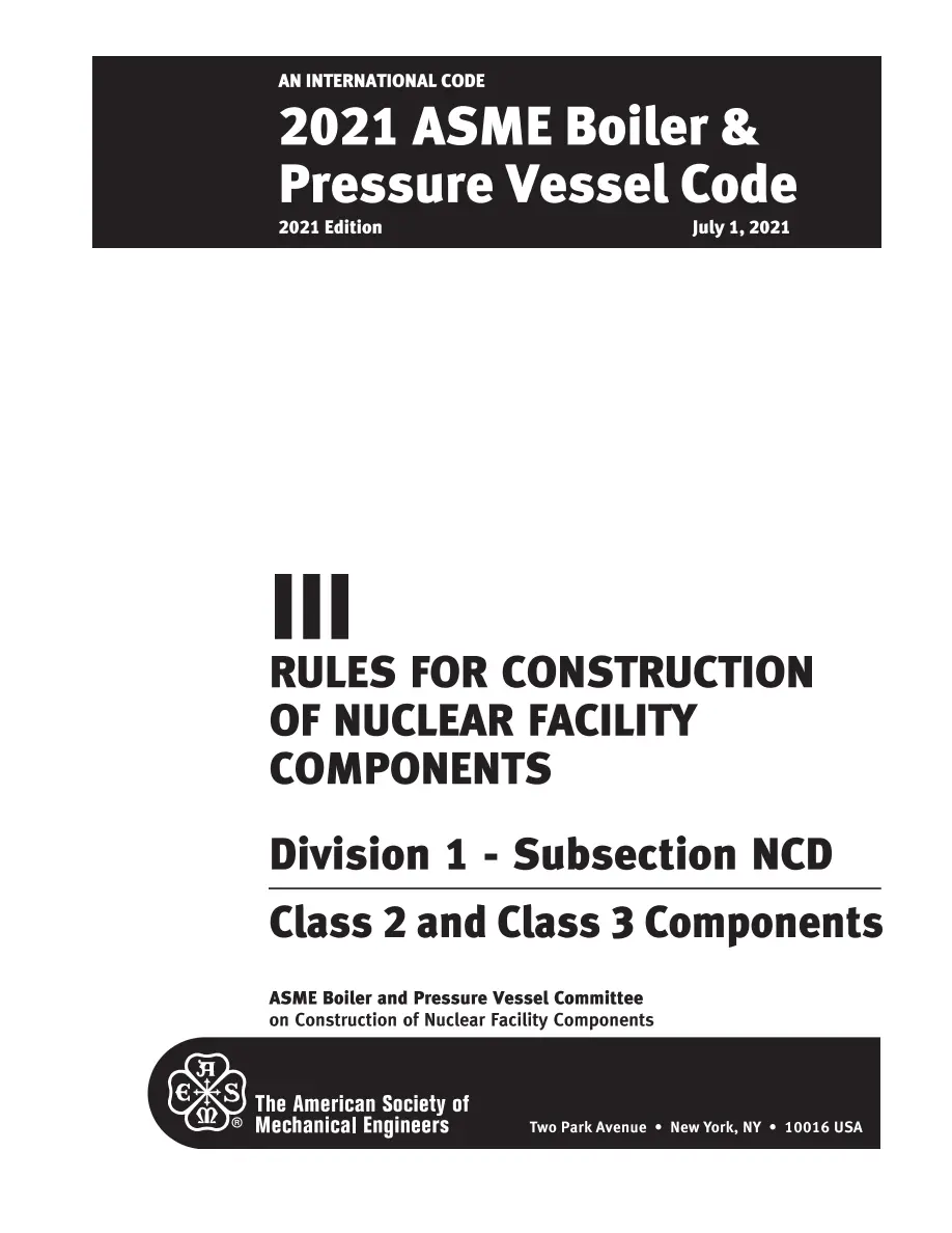 ASME BPVC.III.1.NCD-2021 pdf