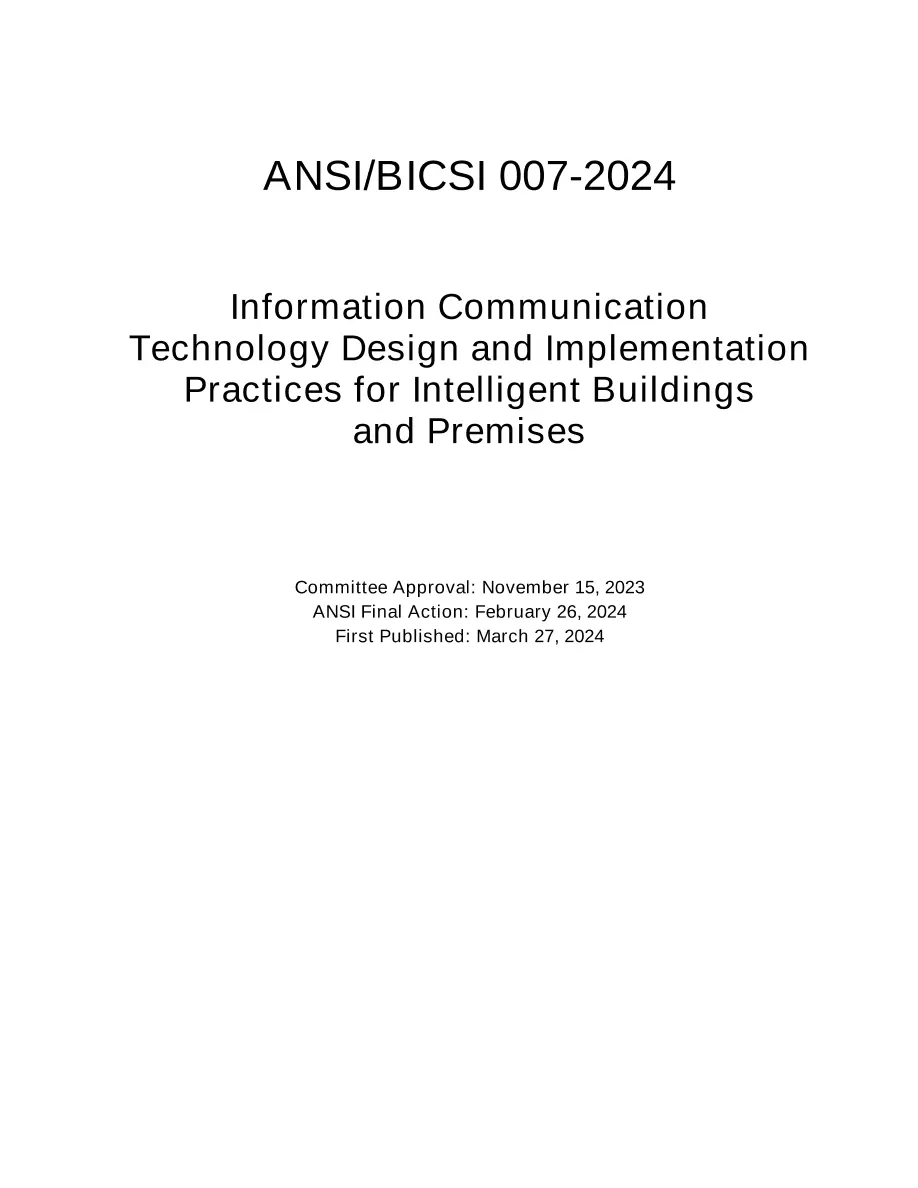 BICSI 007-2024 pdf