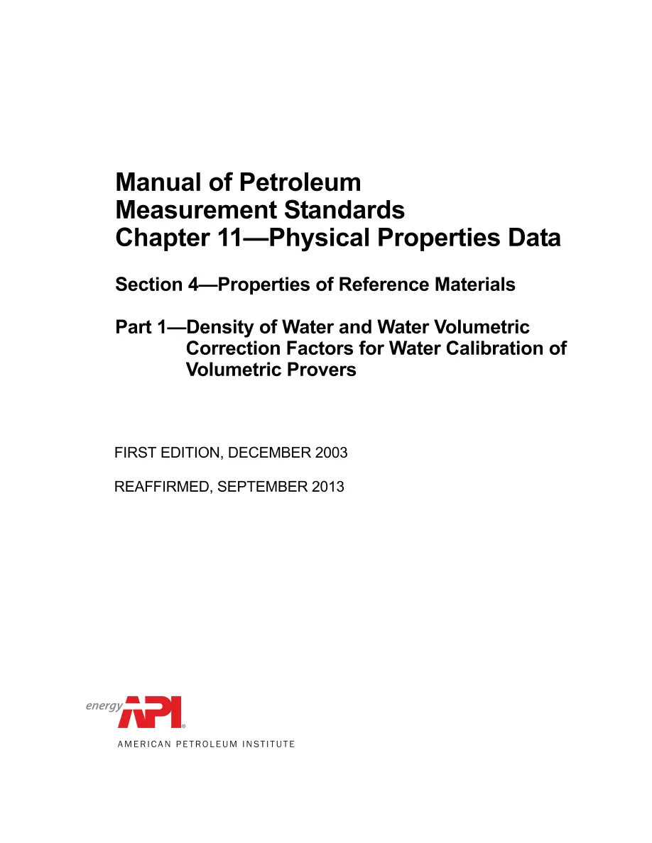 API MPMS Chapter 11.4 Part 1 (R2013) pdf