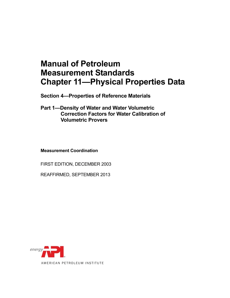 API MPMS Chapter 11.4 Part 1 (R2013) pdf