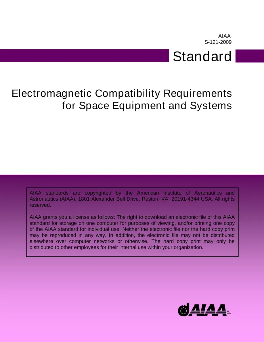 AIAA S-121-2009 pdf