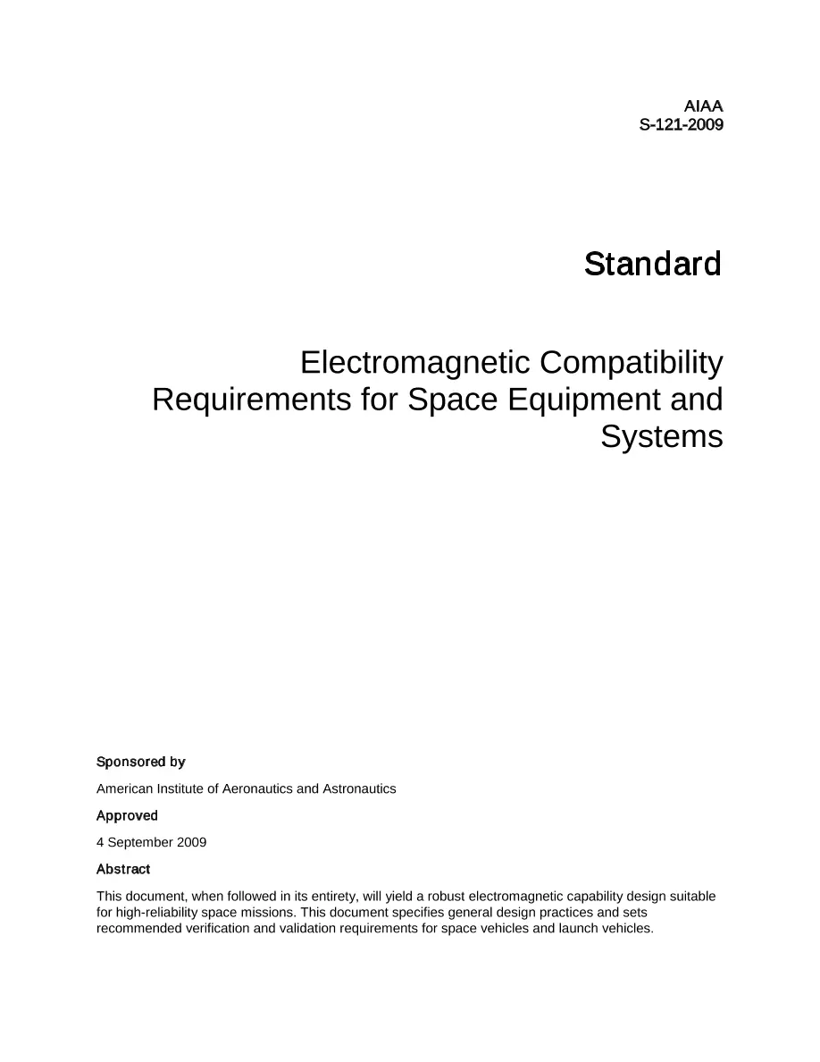 AIAA S-121-2009 pdf