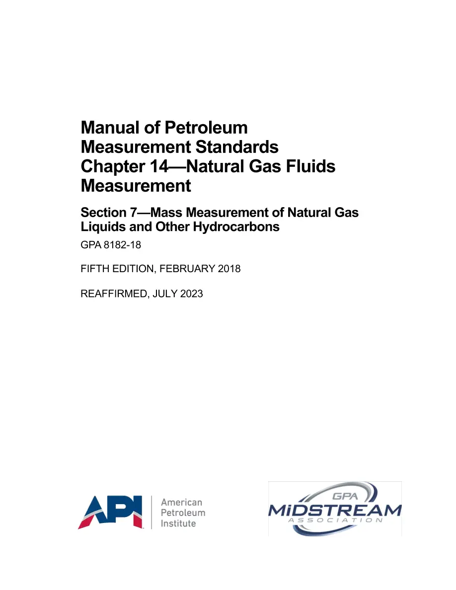 API MPMS Chapter 14.7 (R2023) pdf