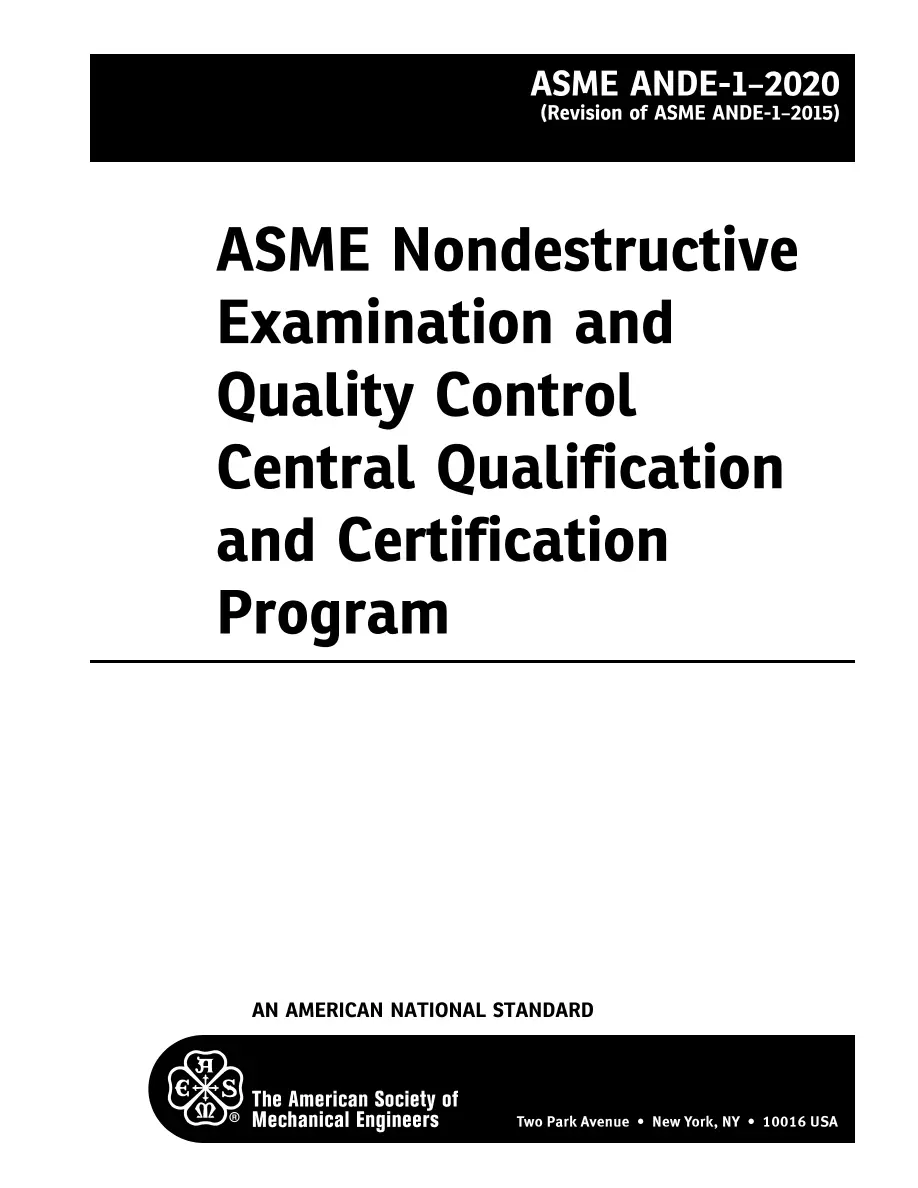 ASME ANDE-1-2020 pdf